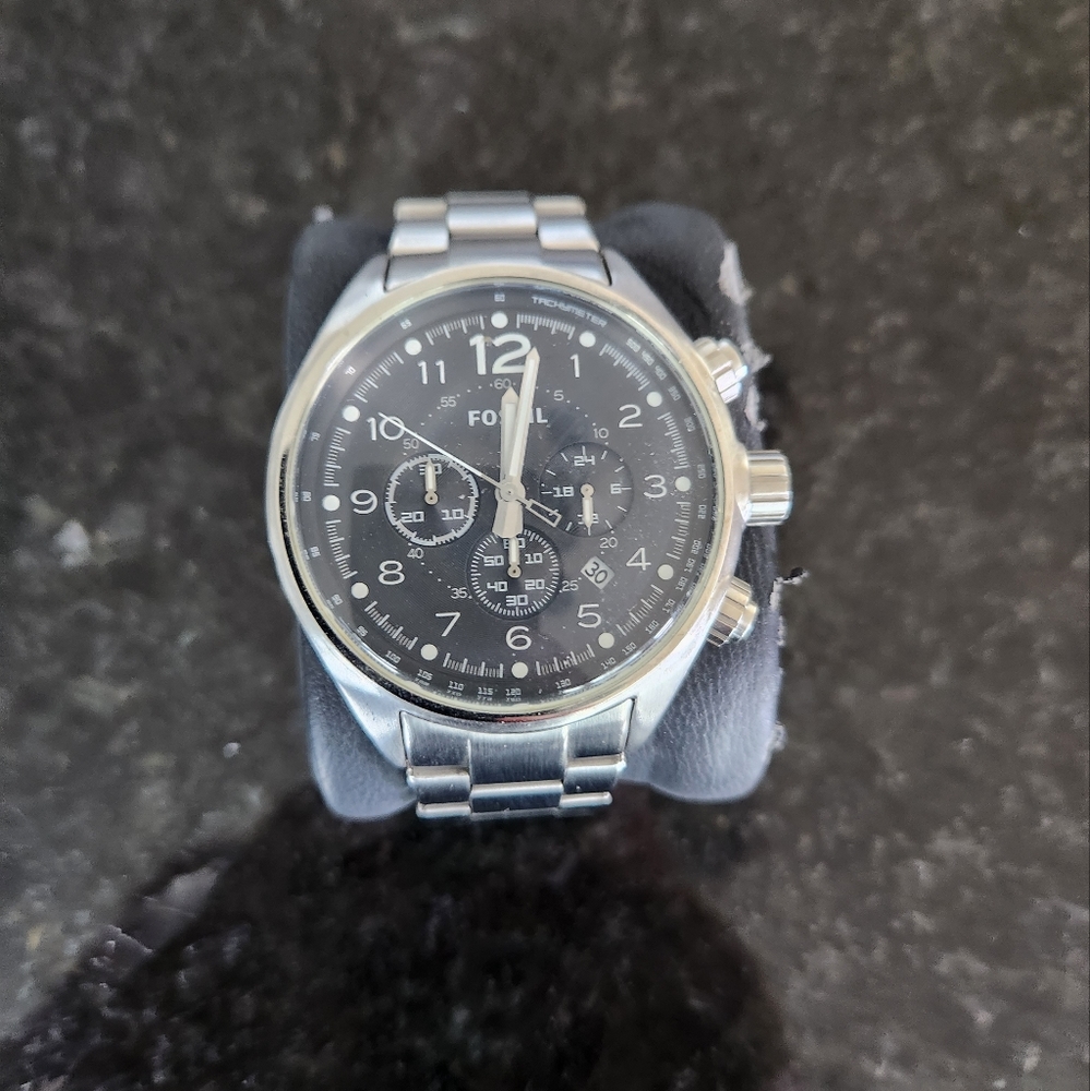 Fossil Chronograph Watch, stainless steel